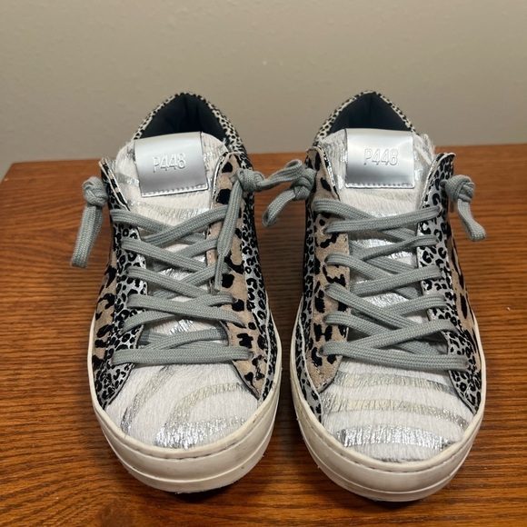 P448 John B Animal Print Sneakers Size 37 - Picture 6 of 12